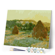 Load image into Gallery viewer, paint by numbers | Haystacks | advanced famous paintings landscapes new arrivals | FiguredArt