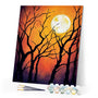 paint by numbers | Full Moon from the Forest | advanced landscapes new arrivals | FiguredArt
