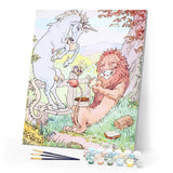 paint by numbers | Lion and Unicorn | animals easy lions new arrivals unicorns | FiguredArt