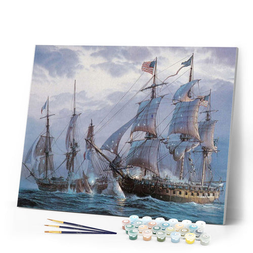 paint by numbers | The American Fleet | advanced new arrivals ships and boats | FiguredArt