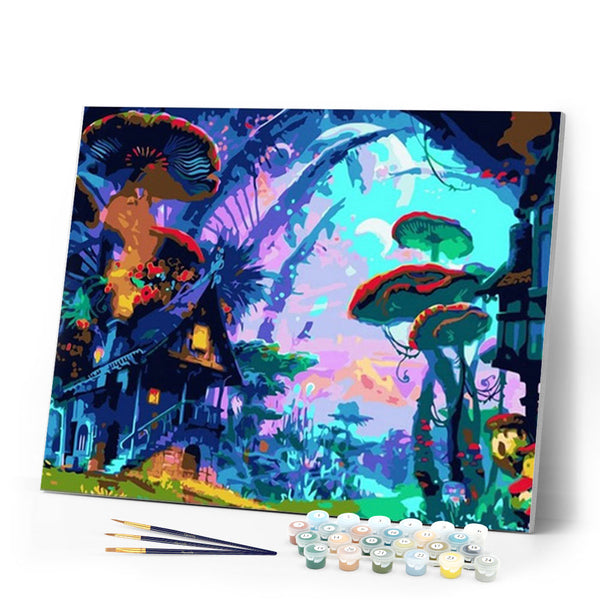 paint by numbers | Strange House | intermediate landscapes new arrivals | FiguredArt