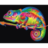 paint by numbers | Chameleon Pop Art | animals easy new arrivals Pop Art | FiguredArt