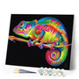 paint by numbers | Chameleon Pop Art | animals easy new arrivals Pop Art | FiguredArt