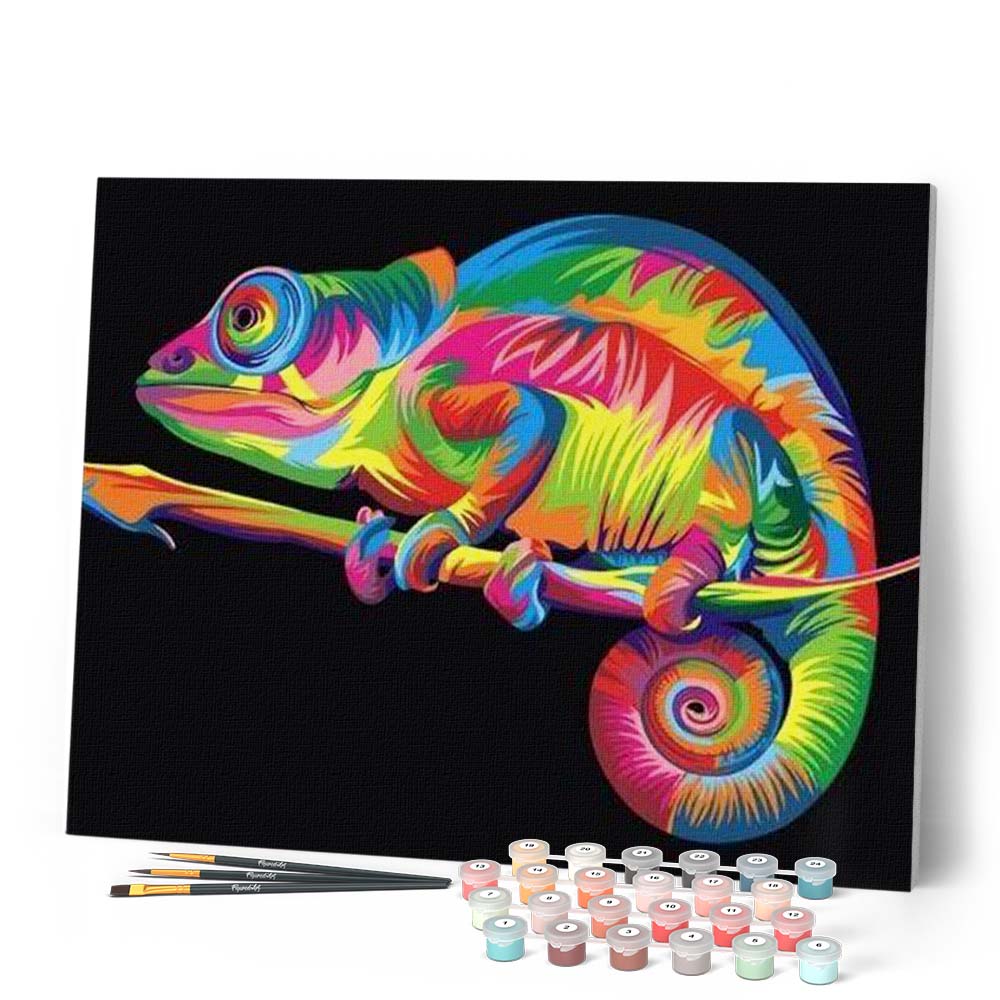 Paint by Numbers - Chameleon Pop Art – Figured'Art
