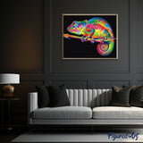 paint by numbers | Chameleon Pop Art | animals easy new arrivals Pop Art | FiguredArt