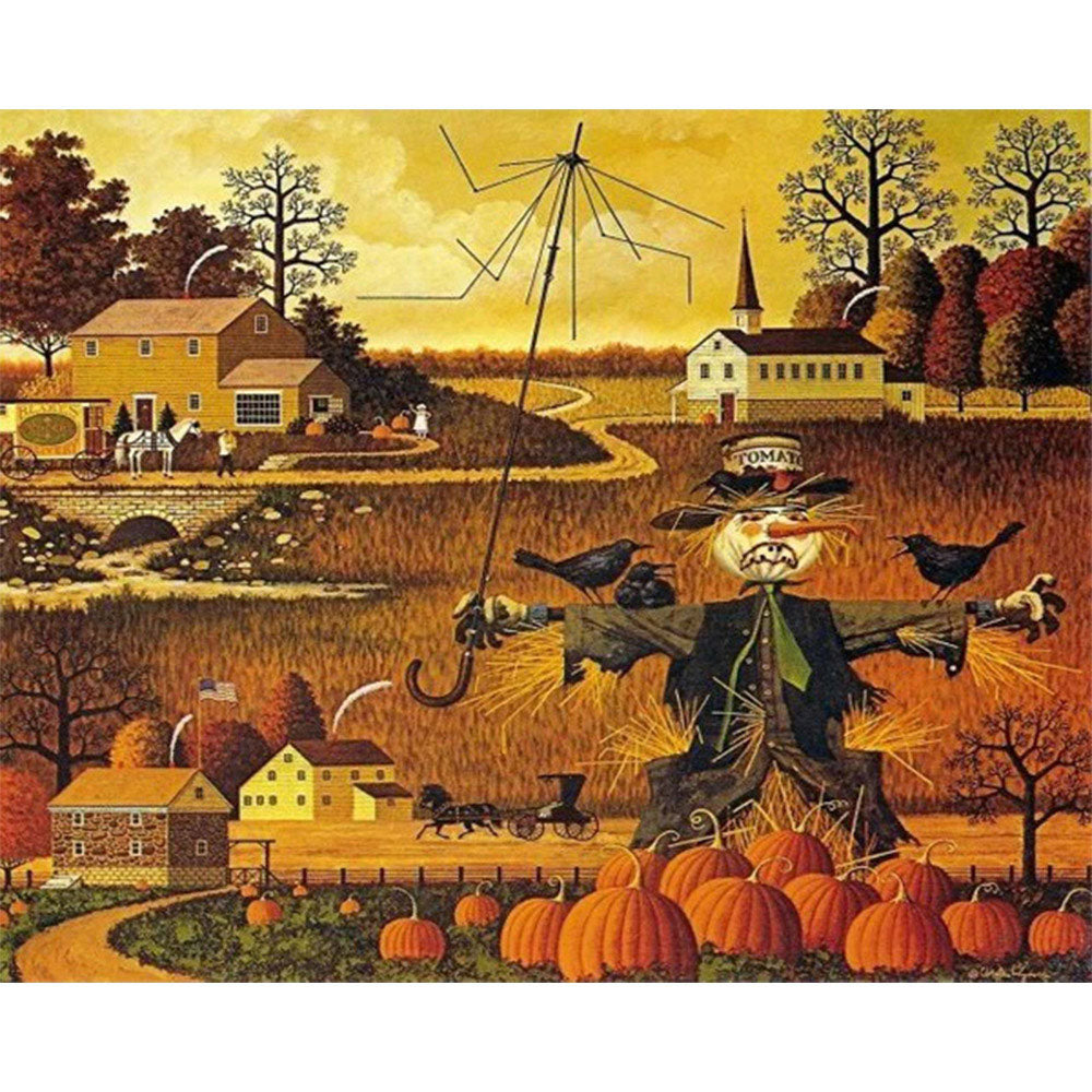 paint by numbers | Scarecrow | advanced landscapes new arrivals | FiguredArt