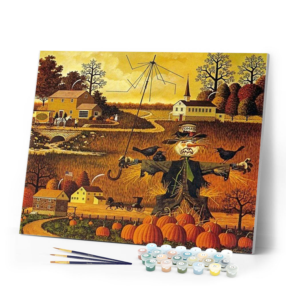 paint by numbers | Scarecrow | advanced landscapes new arrivals | FiguredArt
