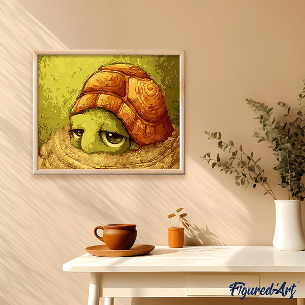 paint by numbers | Small Turtle | animals easy new arrivals turtles | FiguredArt
