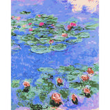 paint by numbers | Pond Water Lilies | intermediate landscapes new arrivals | FiguredArt