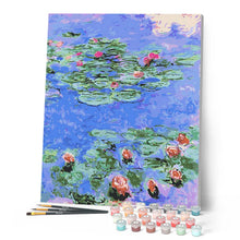 Load image into Gallery viewer, paint by numbers | Pond Water Lilies | intermediate landscapes new arrivals | FiguredArt