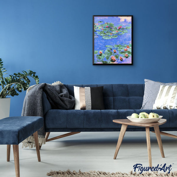 paint by numbers | Pond Water Lilies | intermediate landscapes new arrivals | FiguredArt