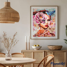 Load image into Gallery viewer, paint by numbers | Woman with Roses | easy new arrivals portrait | FiguredArt