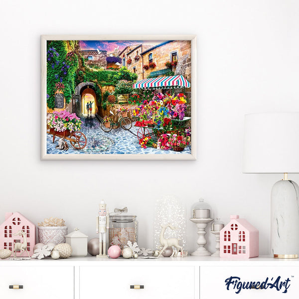 paint by numbers | Flowers Street | advanced flowers landscapes new arrivals | FiguredArt