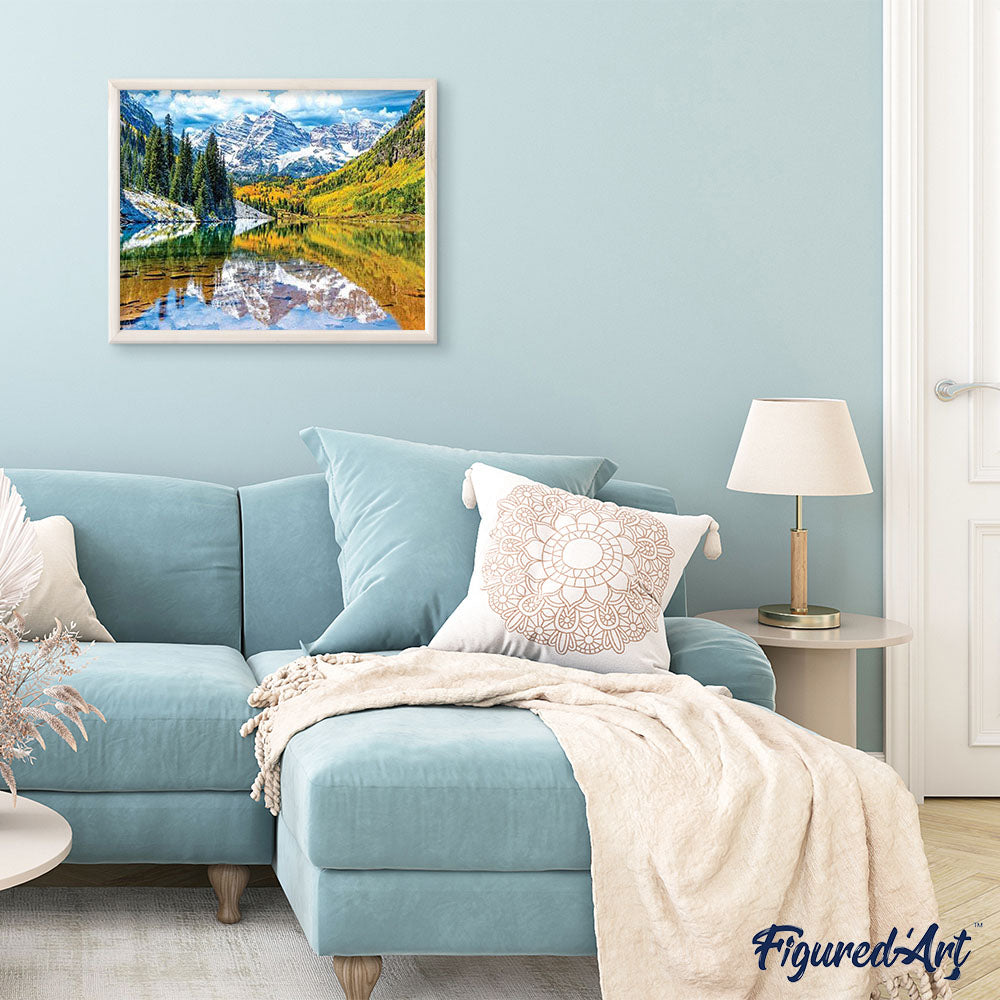 paint by numbers | Mountain River | advanced landscapes mountains new arrivals | FiguredArt