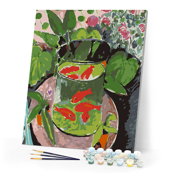 paint by numbers | Gold Fishes | advanced animals fish new arrivals | FiguredArt