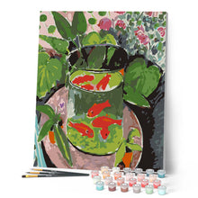 Load image into Gallery viewer, paint by numbers | Gold Fishes | advanced animals fish new arrivals | FiguredArt
