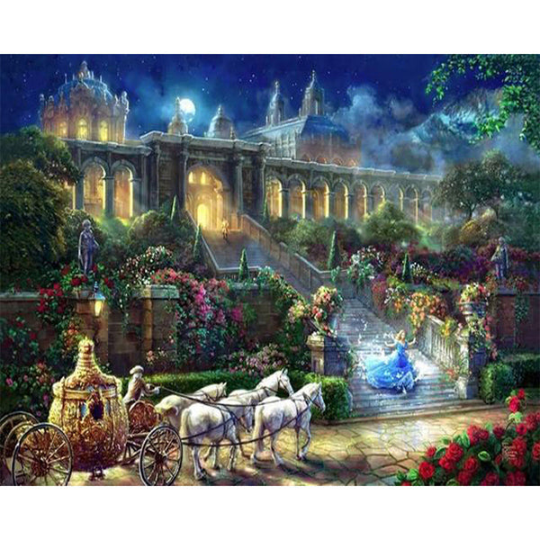 paint by numbers | Magic Palace | advanced landscapes new arrivals | FiguredArt