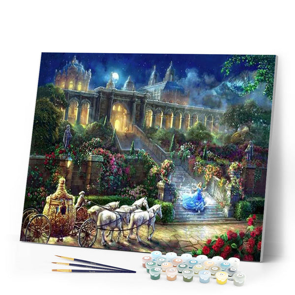 paint by numbers | Magic Palace | advanced landscapes new arrivals | FiguredArt