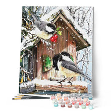 Load image into Gallery viewer, paint by numbers | Great Tit Birds | advanced animals birds new arrivals | FiguredArt
