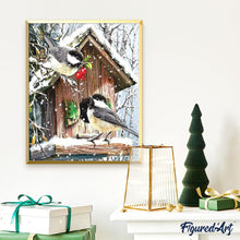 Load image into Gallery viewer, paint by numbers | Great Tit Birds | advanced animals birds new arrivals | FiguredArt