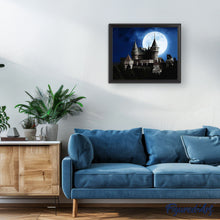 Load image into Gallery viewer, paint by numbers | Castle and Full Moon | advanced castles new arrivals | FiguredArt