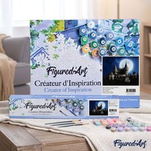 Load image into Gallery viewer, paint by numbers | Castle and Full Moon | advanced castles new arrivals | FiguredArt