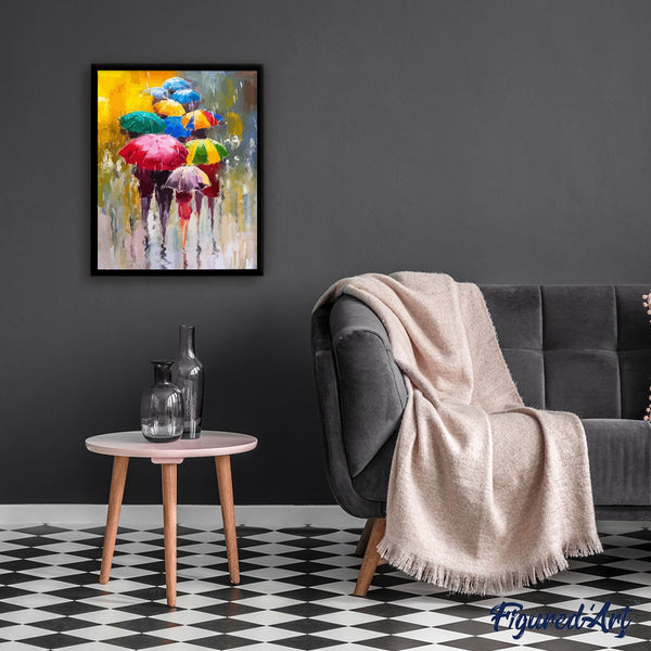 paint by numbers | Umbrellas | intermediate landscapes new arrivals | FiguredArt