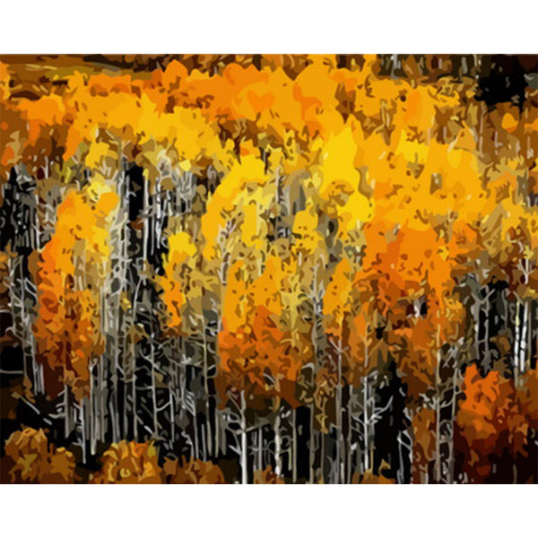 paint by numbers | Forest and Autumn Colors | forest intermediate landscapes new arrivals | FiguredArt