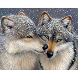 paint by numbers | Wolves and Snow | advanced animals new arrivals wolves | FiguredArt