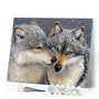 paint by numbers | Wolves and Snow | advanced animals new arrivals wolves | FiguredArt