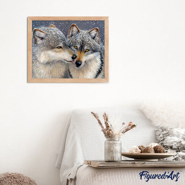 paint by numbers | Wolves and Snow | advanced animals new arrivals wolves | FiguredArt