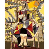 paint by numbers | Woman Sitting on a Chair | famous paintings intermediate new arrivals picasso | FiguredArt