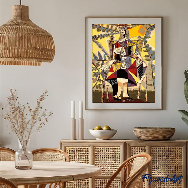 paint by numbers | Woman Sitting on a Chair | famous paintings intermediate new arrivals picasso | FiguredArt