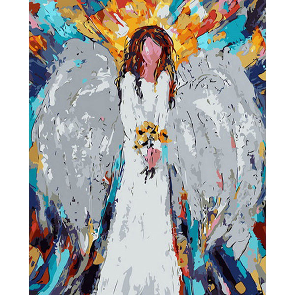 paint by numbers | White Angel | intermediate new arrivals religion | FiguredArt