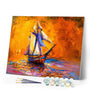 paint by numbers | Sailboat at sea | intermediate new arrivals ships and boats | FiguredArt