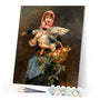 paint by numbers | Woman and Duck | advanced animals birds new arrivals portrait | FiguredArt
