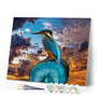 paint by numbers | Small Bird with Long Beak | animals birds intermediate new arrivals | FiguredArt