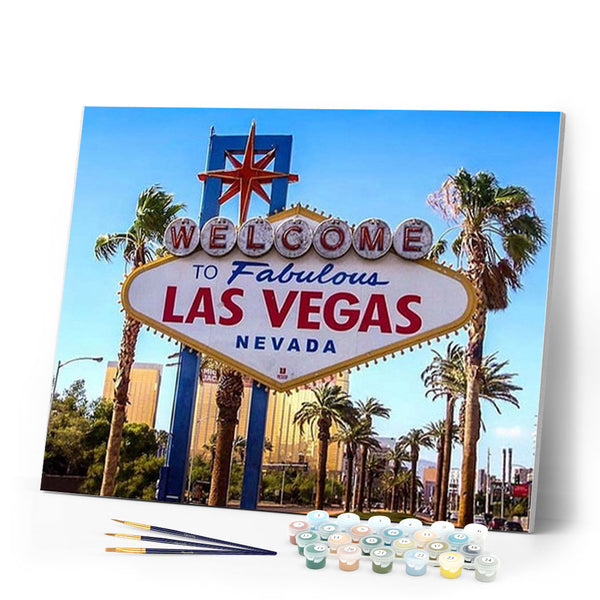 paint by numbers | Las Vegas | advanced landscapes new arrivals | FiguredArt