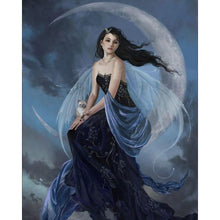 Load image into Gallery viewer, paint by numbers | Woman and Moon | easy new arrivals portrait | FiguredArt