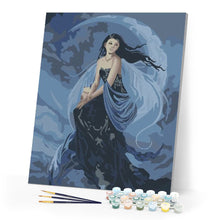 Load image into Gallery viewer, paint by numbers | Woman and Moon | easy new arrivals portrait | FiguredArt