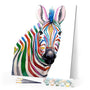 paint by numbers | Colorful Zebra | animals easy zebras | FiguredArt