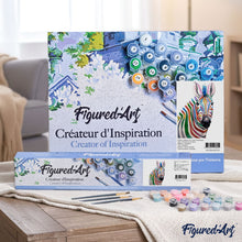 Load image into Gallery viewer, paint by numbers | Colorful Zebra | animals easy zebras | FiguredArt