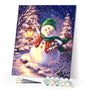 paint by numbers | Snowman | christmas intermediate new arrivals | FiguredArt