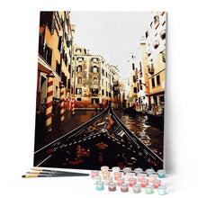 Load image into Gallery viewer, paint by numbers | View from the Gondola in Venice | cities intermediate | FiguredArt