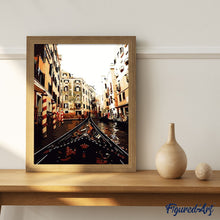 Load image into Gallery viewer, paint by numbers | View from the Gondola in Venice | cities intermediate | FiguredArt