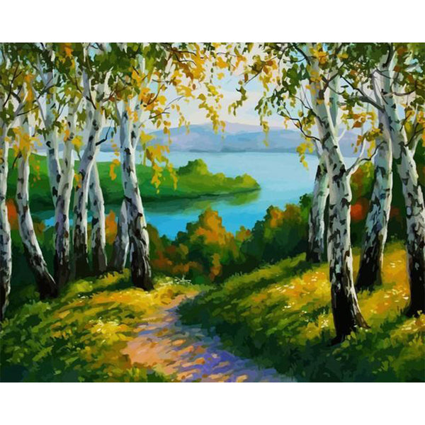 paint by numbers | Forest and Sea | forest intermediate landscapes new arrivals | FiguredArt