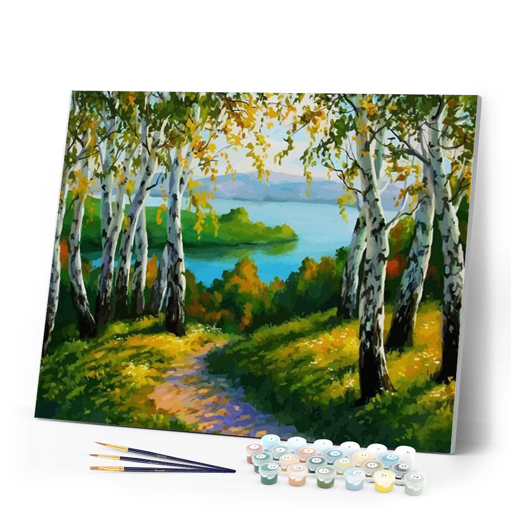 paint by numbers | Forest and Sea | forest intermediate landscapes new arrivals | FiguredArt