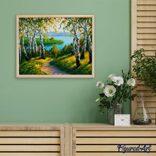 Load image into Gallery viewer, paint by numbers | Forest and Sea | forest intermediate landscapes new arrivals | FiguredArt