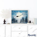 paint by numbers | Christmas sleigh | christmas intermediate landscapes new arrivals | FiguredArt