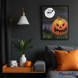 paint by numbers | Evil Halloween pumpkin | advanced halloween new arrivals | FiguredArt